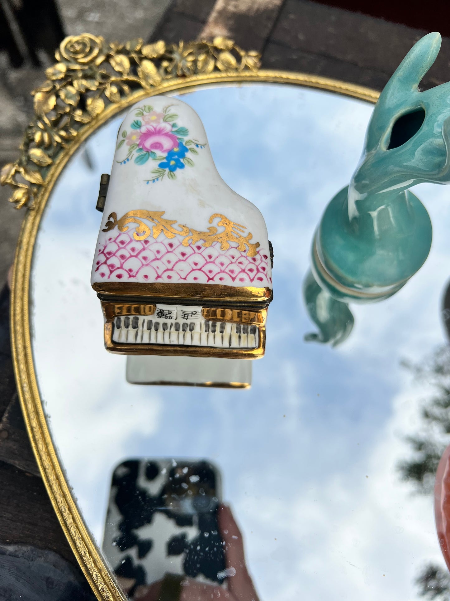 Vintage Piano Trinket box