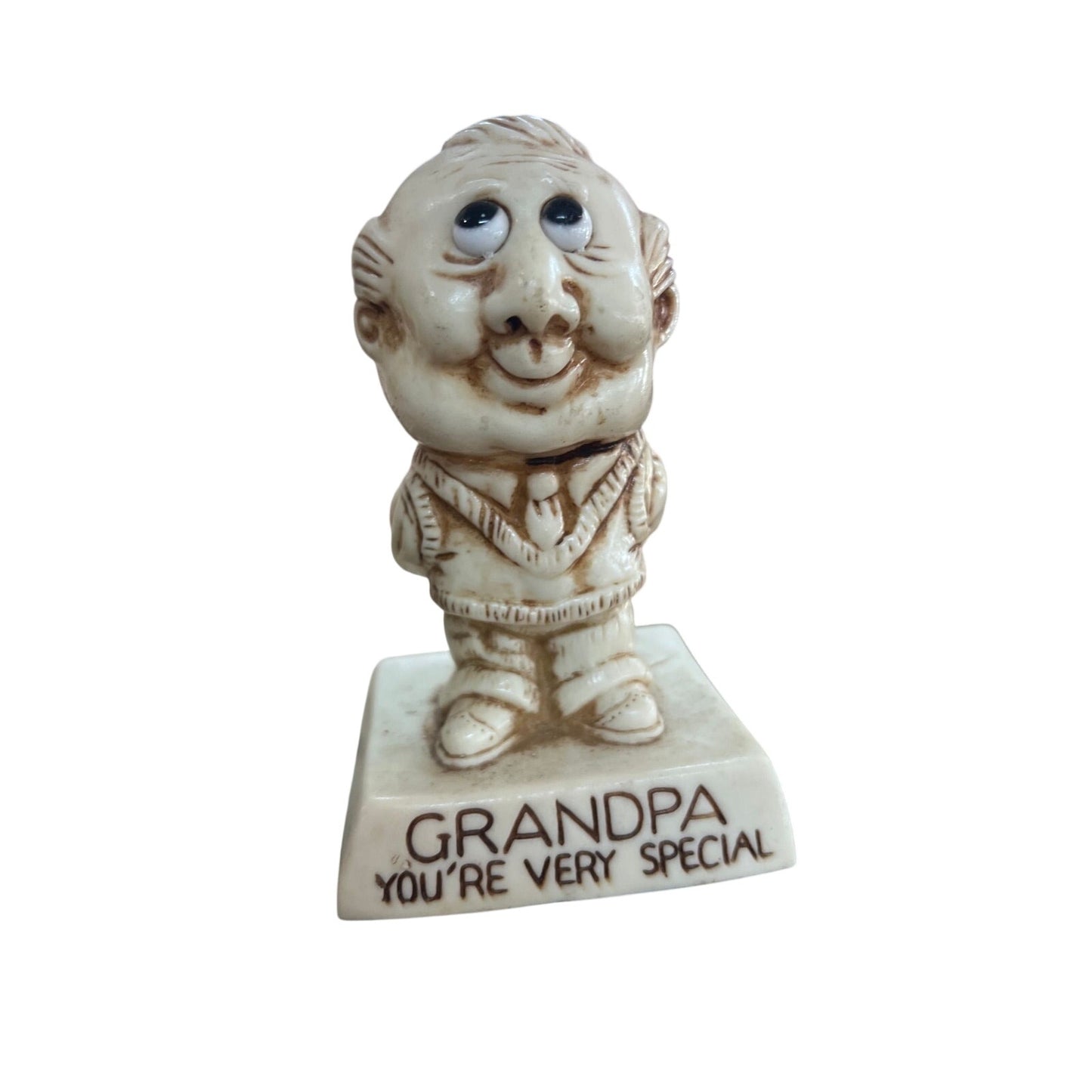 Vintage worlds best grandpa trophy figurine award