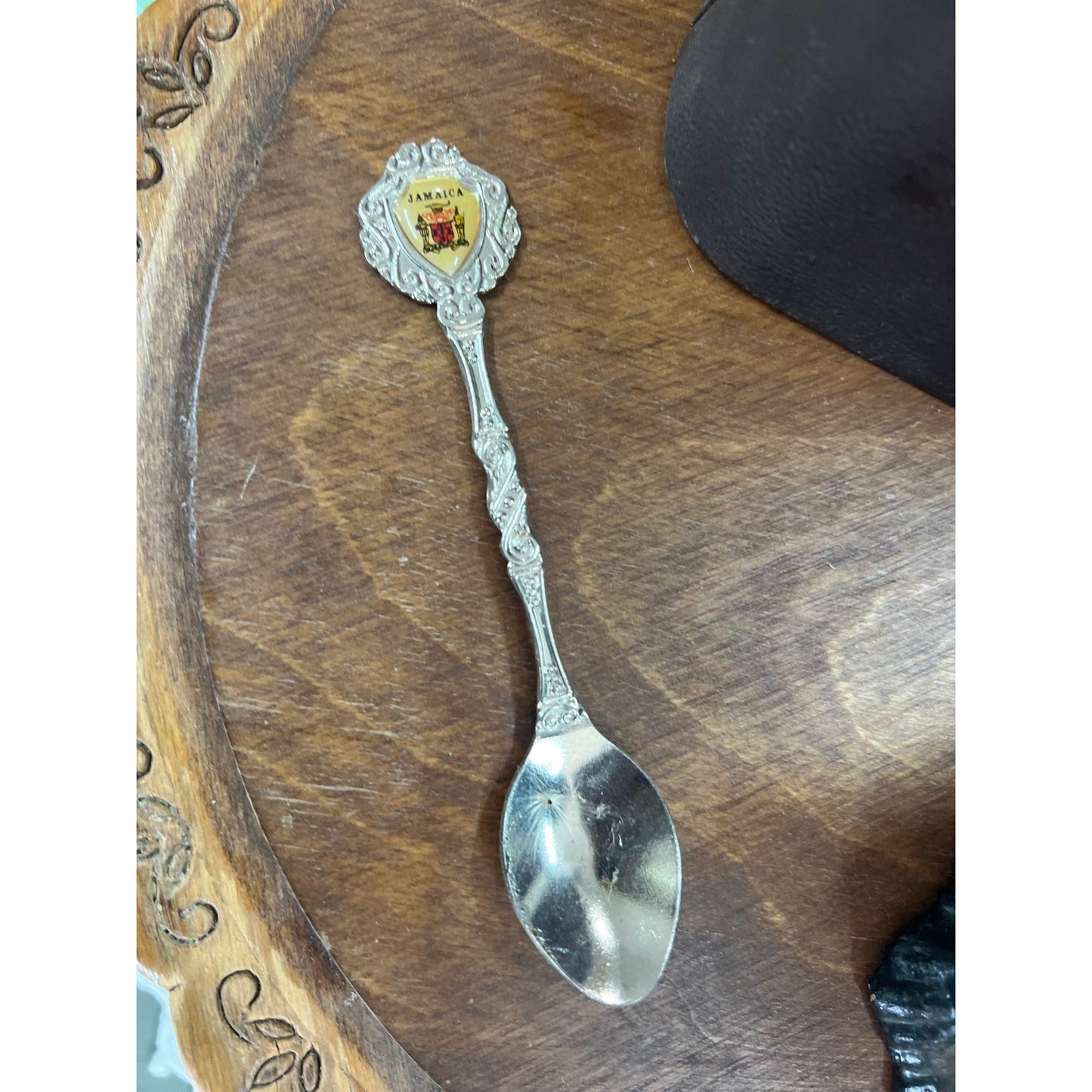 Vintage Jamaica silver spoon, collector spoon