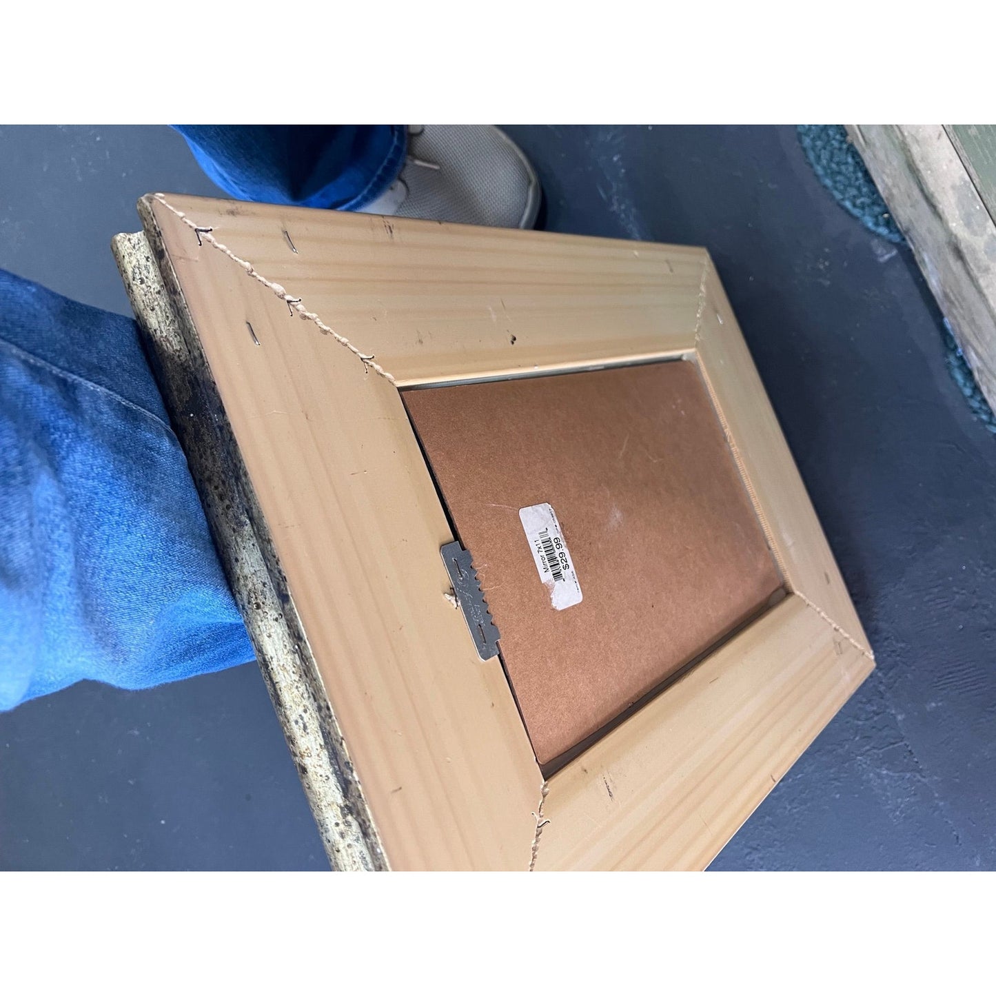 Gold framed mirror, rectangle Kirkland vintage