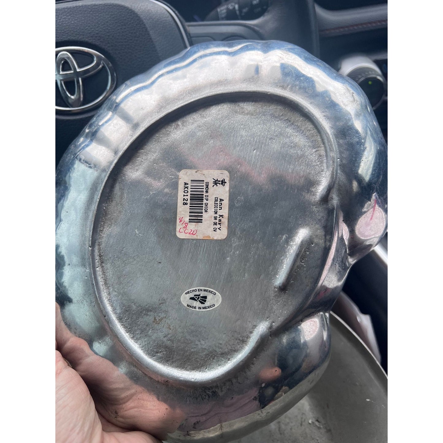 Ann Kay silver shell platter