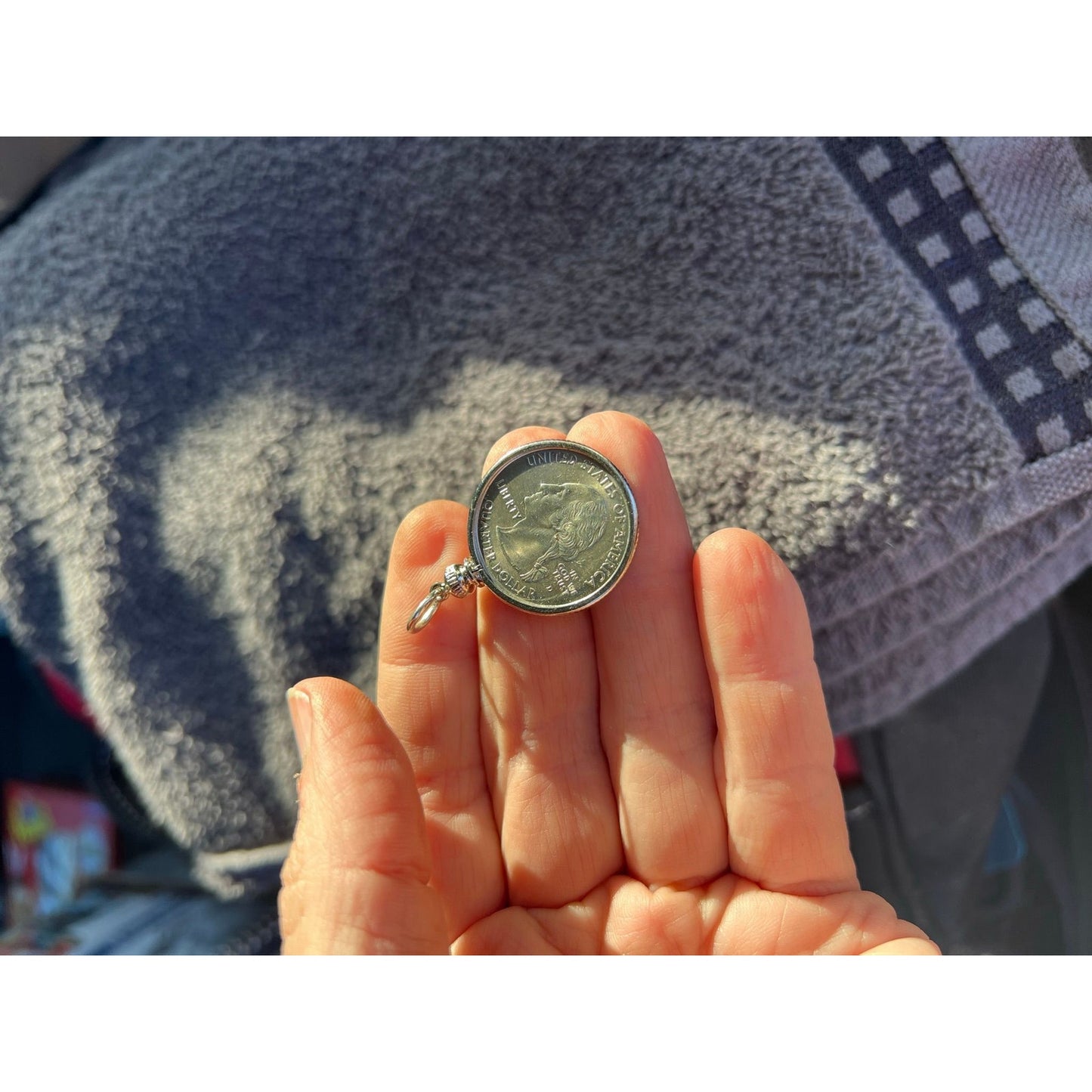 Indian quarter pendant for necklace