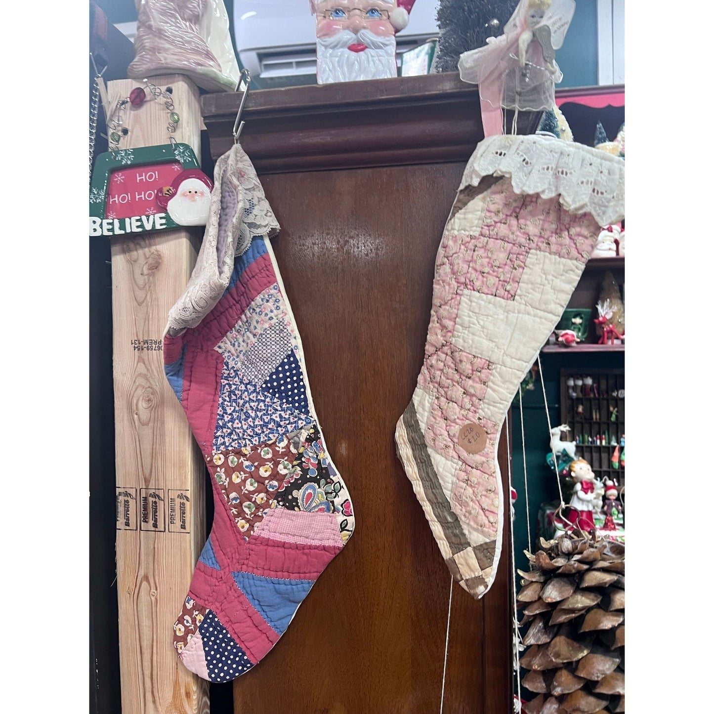 Choice Vintage Quilted handmade stocking