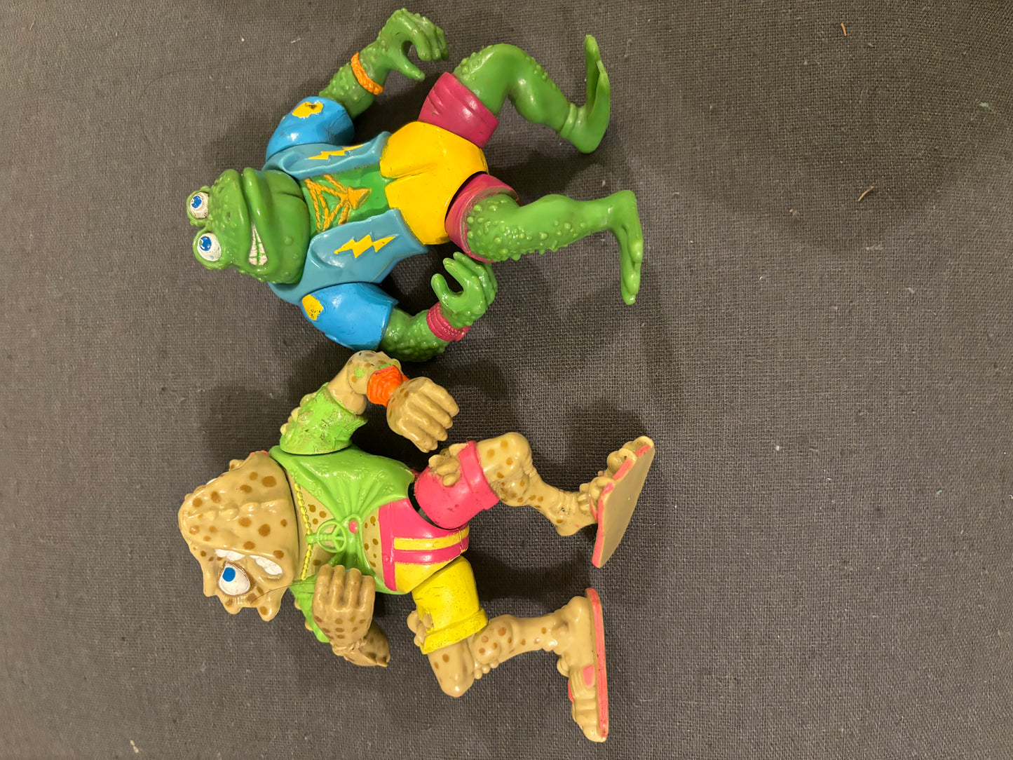 Two Teenage Mutant Ninja Turtles Gangis Frog and Neopolean Bonofrog