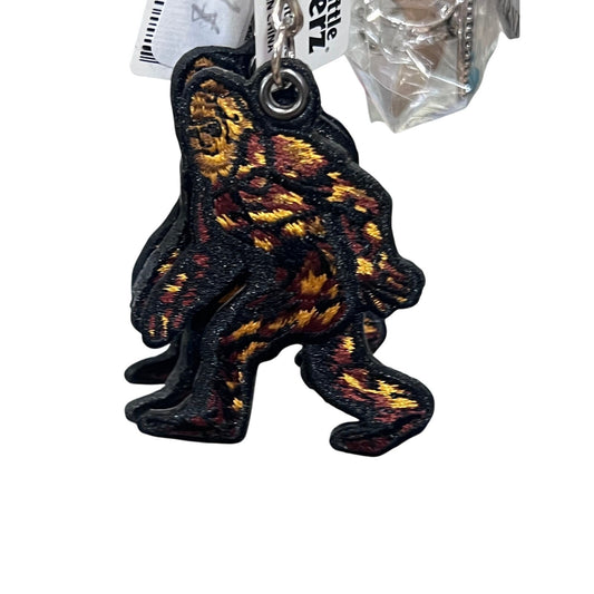 New big foot keychain, embroidered