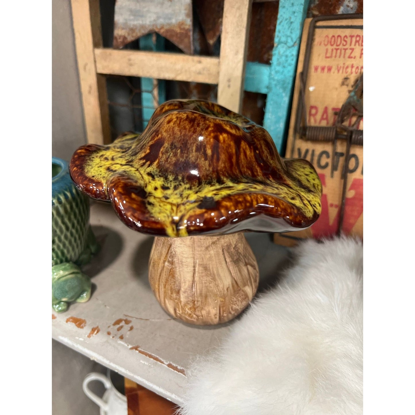 Large ceramic mushroom