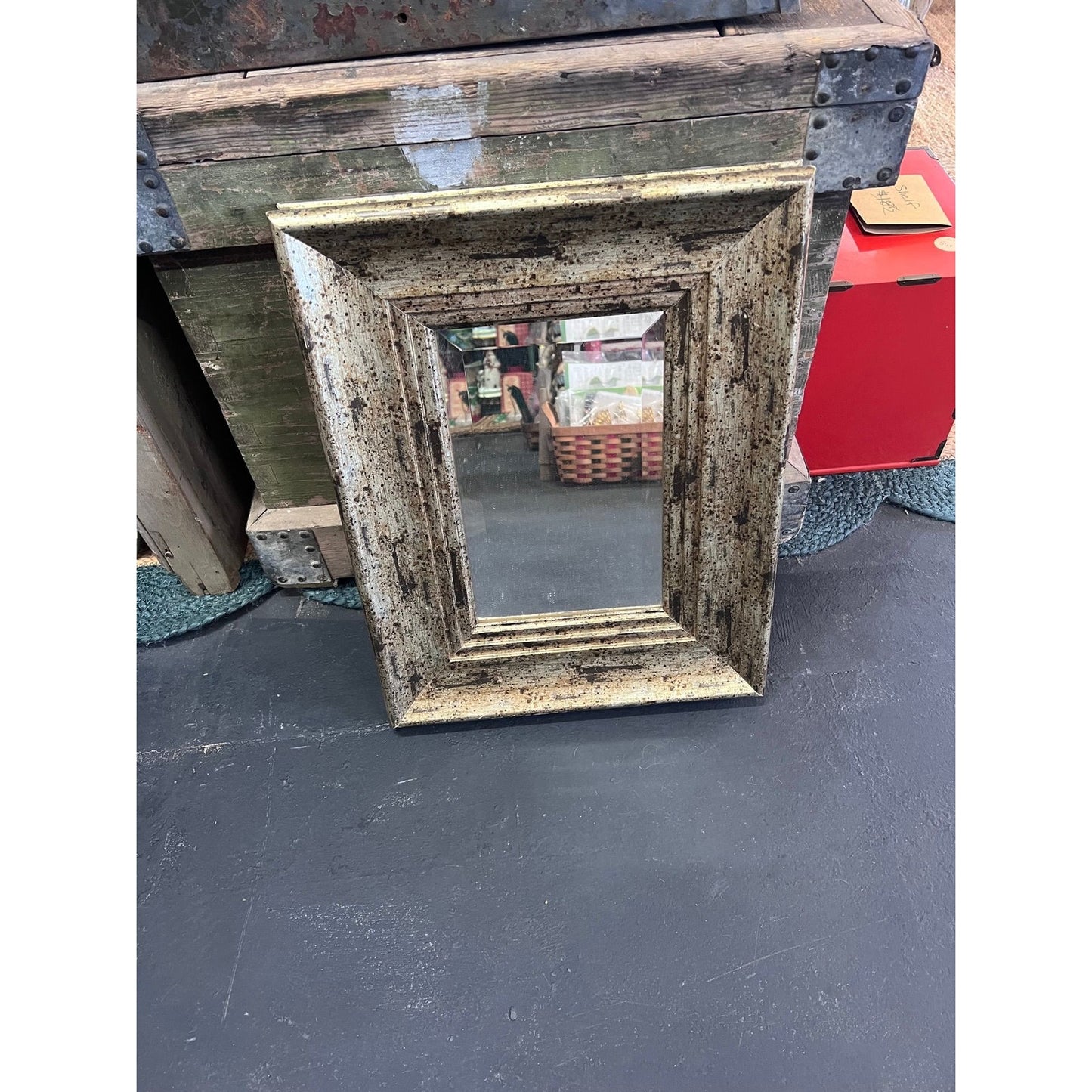 Gold framed mirror, rectangle Kirkland vintage