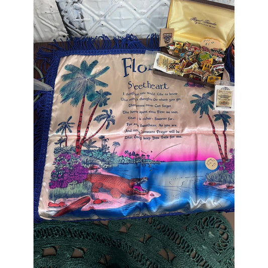 Silk fringed vintage florida