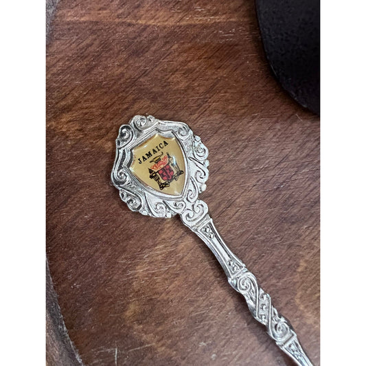Vintage Jamaica silver spoon, collector spoon